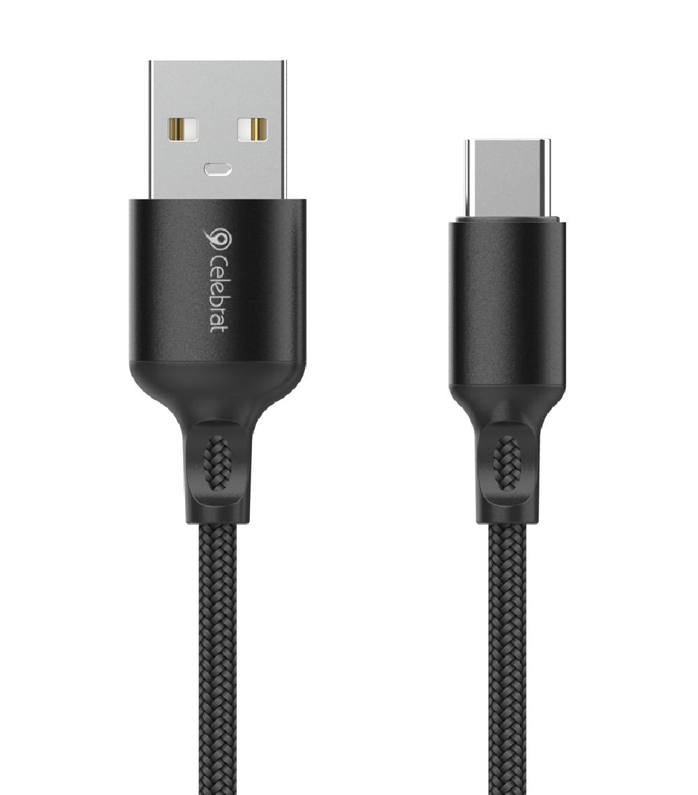 CELEBRAT καλώδιο USB-C σε USB CB-32, 15W, 1m, μαύρο