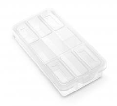 KISTENBERG πλαστική ταμπακιέρα KKNO2010, 6 θέσεων, 180x90x35mm, διάφανη