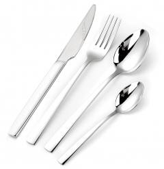 BRUNO σετ μαχαιροπίρουνα ανοξείδωτα Dioni, ασημί, 16τμχ