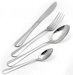 BRUNO σετ μαχαιροπίρουνα ανοξείδωτα Harmonia, ασημί, 16τμχ