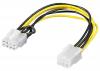 GOOBAY καλώδιο PCI Express 6pin σε PCI Express 8pin 93635, 0.20m