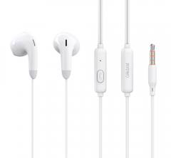 CELEBRAT earphones με μικρόφωνο G27, 3.5mm, 1.2m, λευκά