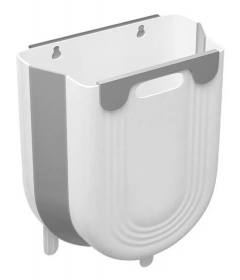 Πτυσσόμενος κάδος απορριμμάτων CLN-0052, 10L, 22.5x16.5x28.5cm, γκρι