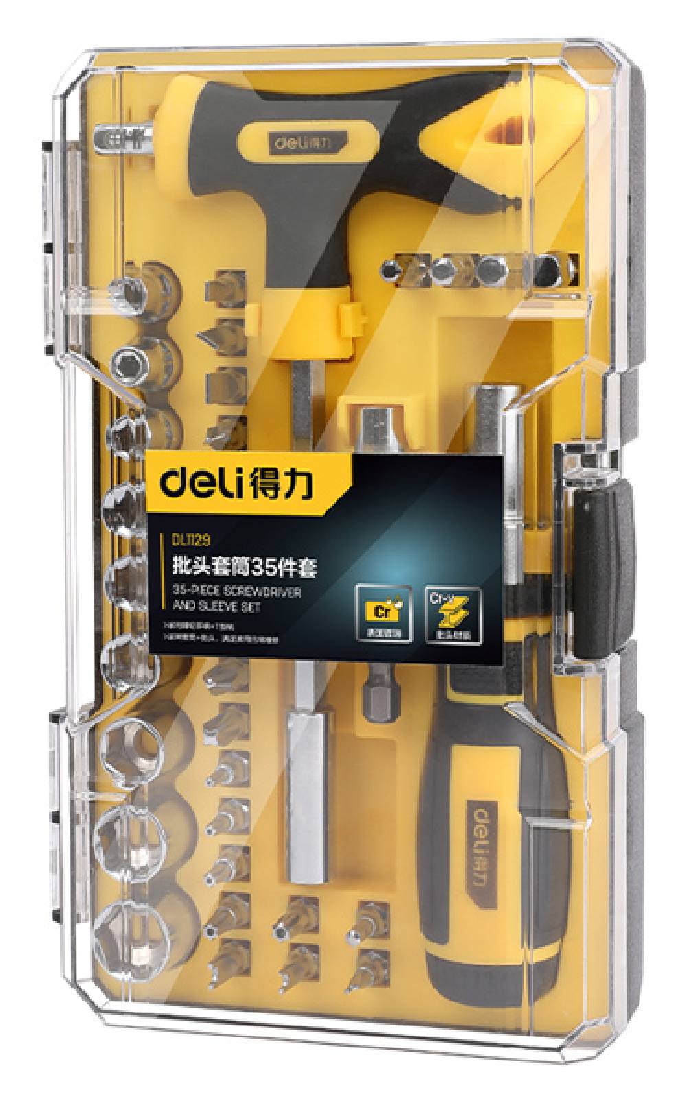 DELI σετ κατσαβίδια ακριβείας DL1129, 35τμχ