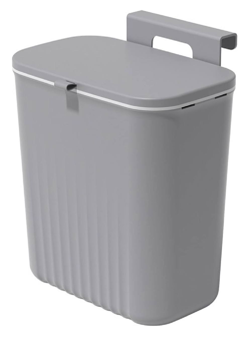 HOME USE κάδος απορριμμάτων HUH-0152, 9lt, 26x16x29cm, γκρι