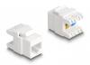 DELOCK keystone module RJ45 σε LSA Cat.6A 88131, toolfree, λευκό