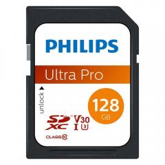 Philips SDXC 128GB Class 10 U3 V30 A1 UHS-I με αντάπτορα (FM12SD65B/00) (PHIFM12SD65B-00)