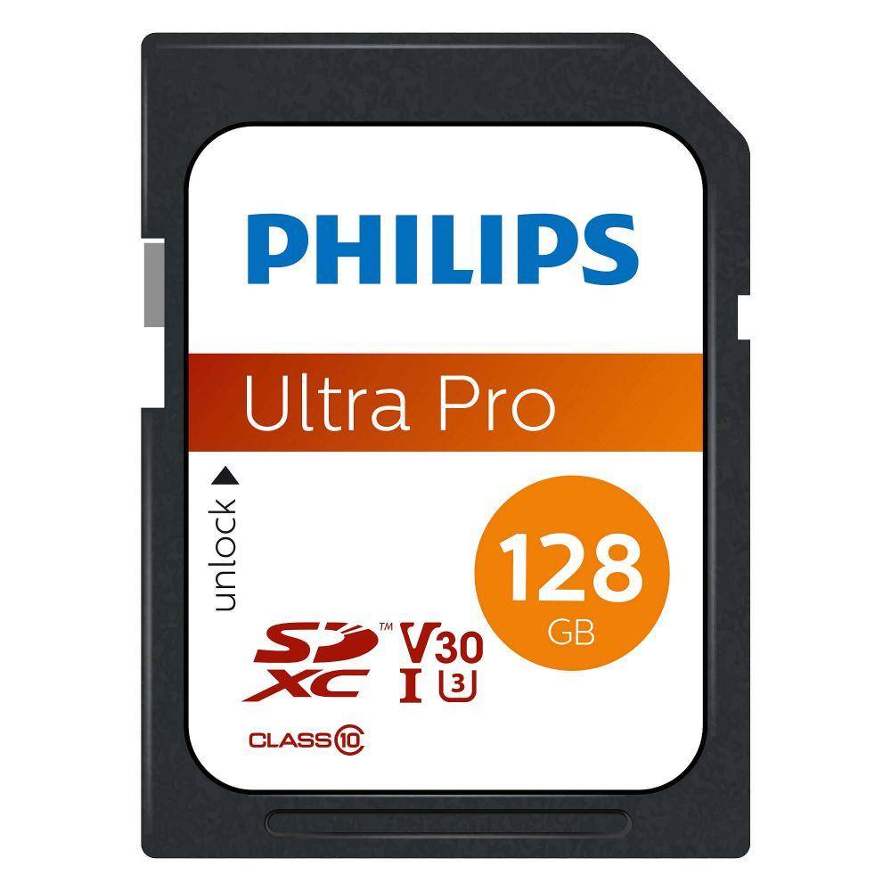Philips SDXC 128GB Class 10 U3 V30 A1 UHS-I με αντάπτορα (FM12SD65B/00) (PHIFM12SD65B-00)
