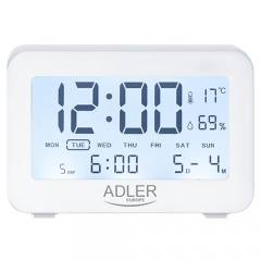 ADLER ALARM CLOCK WHITE