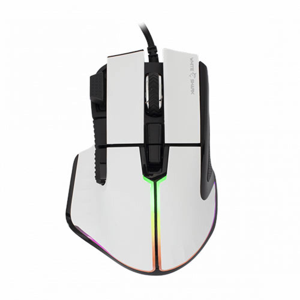 WHITE SHARK GAMING MOUSE GM-9006 MARROK WHITE 12000DPI 