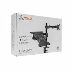SBOX DESKTOP MOUNT FOR SCREEN AND LAPTOP 17'-32' / 43 - 81cm VESA 100x100 MAX