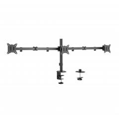 SBOX TABLE STAND FOR 3 MONITORS 17'-27' VESA 100x100 MAX