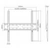 SBOX FIXED WALL MOUNT 32' - 70' / 81 cm - 178 cm VESA 400x400 MAX
