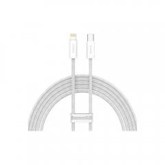 Baseus USB-C cable for Lightning Dynamic Series, 20W, 2m (white) (CALD000102) (BASCALD000102)
