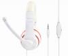 GEMBIRD JACK STEREO HEADSET WHITE WITH RED RING