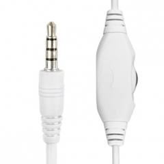 GEMBIRD JACK STEREO HEADSET WHITE WITH RED RING