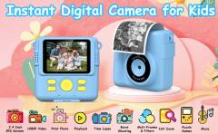 LAMTECH KID INSTANT CAMERA WITH FLASH BLUE