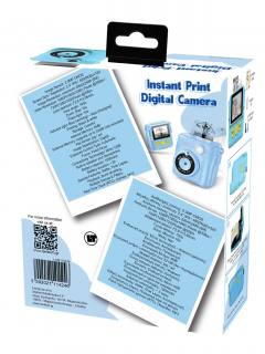 LAMTECH KID INSTANT CAMERA WITH FLASH BLUE