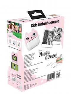 LAMTECH BLUETOOTH KID INSTANT CAMERA WHITE/PINK
