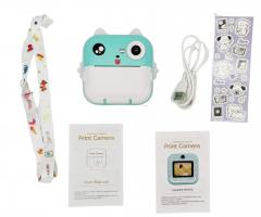 LAMTECH BLUETOOTH KID INSTANT CAMERA WHITE/GREEN