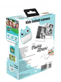 LAMTECH BLUETOOTH KID INSTANT CAMERA WHITE/GREEN