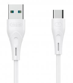 CELEBRAT καλώδιο USB σε USB-C CB-18T, 15W 3A, 1m, λευκό