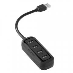 VENTION 4-Ports USB 2.0 Hub 0.15M Black (VAS-J43-B015) (VENVAS-J43-B015)