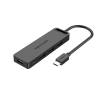 VENTION Type-C to 4-Port USB 3.0 Hub with Power Supply Black 0.15M ABS Type (TGKBB) (VENTGKBB)