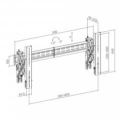 SBOX WALL MOUNT/VIDEO WALL 37'-70' VESA 800x400 MAX