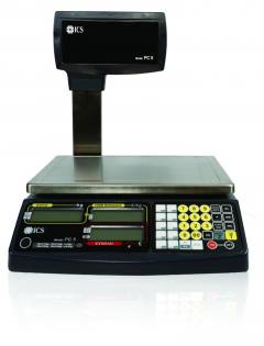 Ηλεκτρονικός Ζυγός Λιανικής πώλησης ρεύματος/μπαταρίας, ICS PC5 με κολώνα RS232 - (30 kg υποδ.10 gr)