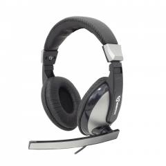 SBOX STEREO HEADSET WITH MIC BLACK