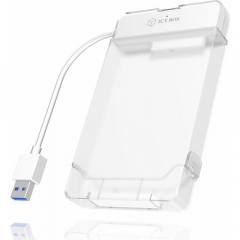 RaidSonic ICY BOX Θήκη για Σκληρό Δίσκο 2.5" SATA III με σύνδεση USB 3.0 σε Διάφανο χρώμα (IB-AC703-U3) (RSCIB-AC703-U3)