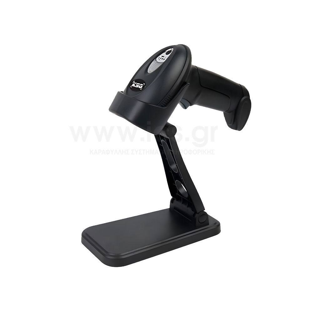 Barcode Scanner, KSG CK 2892 1D/2D, Pistol, High Density - USB με βάση