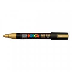Uni-Ball Μαρκαδοροι Posca Pc-5M Medium Gold (PC5MMGLD) (UNIPC5MMGLD)