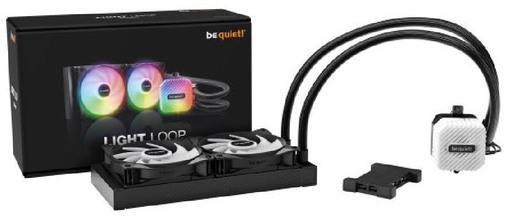 BEQUIET CPU HYDRO COOLER LIGHT LOOP 240mm BW020, INTEL 1700/1200/1150/1151/1155, AMD AM45/AM4, SQUARE ARGB ILLUMINATING COOLING
