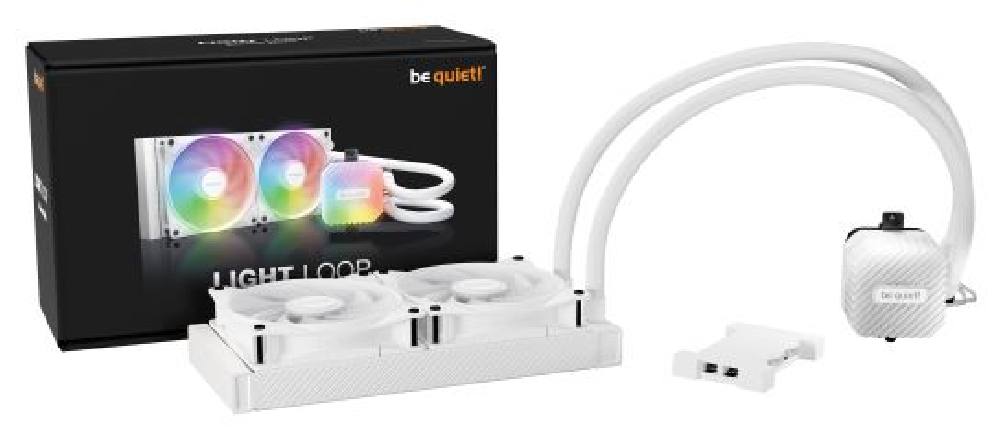 BEQUIET CPU HYDRO COOLER LIGHT LOOP 240mm WHITE BW021, INTEL 1700/1200/1150/1151/1155, AMD AM45/AM4, SQUARE ARGB ILLUMINATING CO