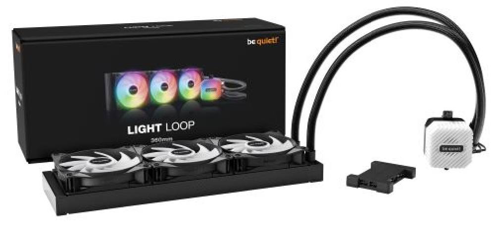 BEQUIET CPU HYDRO COOLER LIGHT LOOP 360mm BW022, INTEL SOCKET LGA 1700/1200/2066/1150/1151/1155, AMD AM5/AM4, SQUARE ARGB ILLUMI