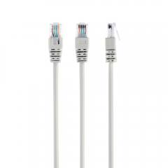 Gembird U/UTP Cat.5e Καλώδιο Δικτύου Ethernet 15m Γκρι (PP12-15M) (GEMPP12-15M)