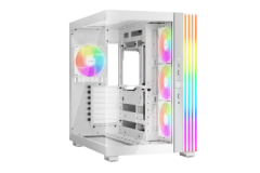 BEQUIET PC CHASSIS LIGHT BASE 600 LX WHITE BGW68, MIDI TOWER ATX, ARGB LIGHTING, W/O PSU, 3x12CM SIDE LIGHT WINGS LX, 3x12CM REA
