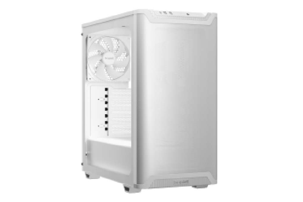 BEQUIET PC CHASSIS PURE BASE 501 AIRFLOW WINDOW WHITE BGW75, MIDI TOWER ATX, W/O PSU, Front: 1x Pure Wings 3 140mm PWM, Rear: 1x