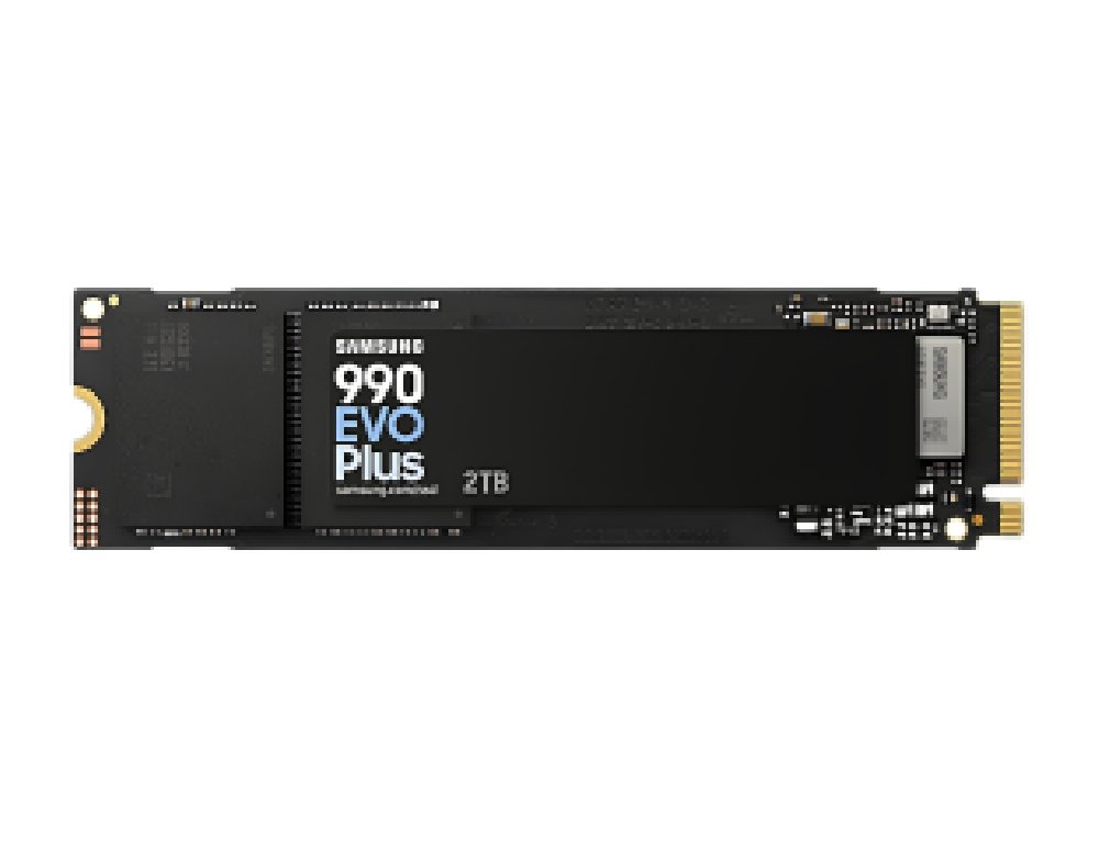 SAMSUNG SSD M.2 NVMe PCI-E GEN4 2TB MZ-V9S2T0BW SERIES 990 EVO PLUS w/ Heatsink, M.2 2280, NVMe PCI-E GEN4x4/5x2, READ 7250MB/s,