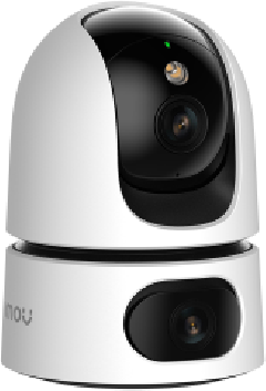 IMOU IP CAMERA RANGER DUAL 10MP IPC-S2XP-10M0WED, INDOOR, 5 MP FIXED & 5 MP PAN&TILT PTZ CAMERA, H.265/H.264, 8X DIGITAL ZOOM, I