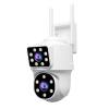 SRIHOME PZT IP CAMERA 4MP DUAL LENS WIFI PANORAMIC MONITORING