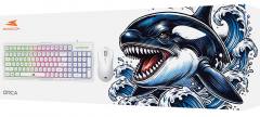 BARACUDA GAMING COMBO KEYBOARD AND MOUSE BGC-012 ORCA WHITE