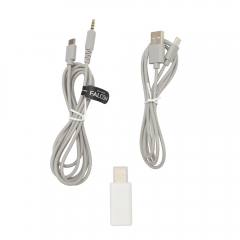 WHITE SHARK TRIPLE MODE (WIRED/WIRELESS/BT) GAMING HEADSET WGH-2441 WHITE/GREY