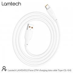 LAMTECH HIGH POWER CABLE USB TO TYPE-C 1M 27W WHITE