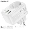 LAMTECH MULTIFUNCTIONAL SURGE PROTECTOR WALL SOCKET 1xSCHUKO 2xUSB 1xTYPE-C PD20W