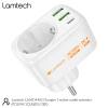 LAMTECH MULTIFUNCTIONAL SURGE PROTECTOR WALL SOCKET 1xSCHUKO 2xUSB 1xTYPE-C PD20W