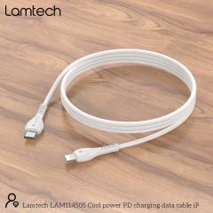 LAMTECH FAST CHARGING AND DATA CABLE TYPE-C TO LIGHTNING 1M 27W WHITE