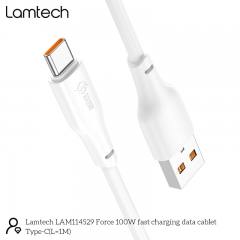 LAMTECH HIGH POWER CABLE USB TO TYPE-C 1M 100W WHITE